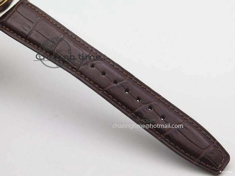 MIROTIME 0403 Portuguese Real PR IW500127 RG ZF 1:1 Best Edition Grey Red Dial On Brown Leather Strap A52010 V AllSeason 7331